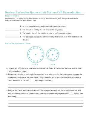 Cell Reproduction Unit Test