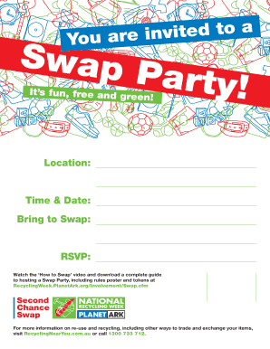 Swap Party Invitation