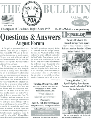 POA Membership Application Form