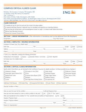 Compass Critical Illness Claim Form