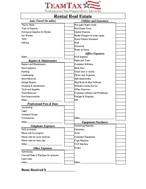 Rental Property Expense Tracker