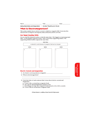Physics Worksheet on Electromagnetism