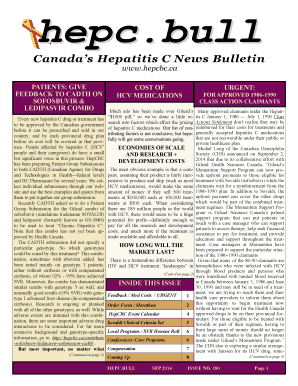 Hepatitis C Medication Cost Feedback Form