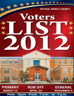 Alabama Voter Registration Form