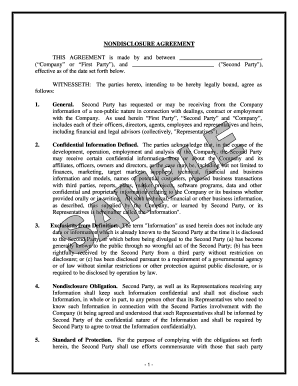 Non-Disclosure Agreement