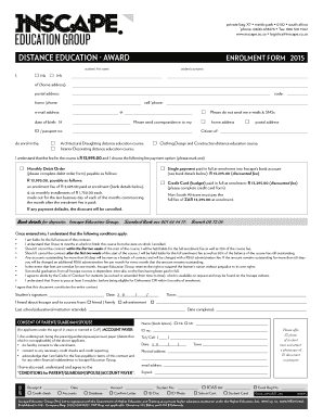 Inscape Education Group Enrolment Form