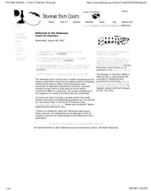 Delaware Justice of the Peace Court Forms