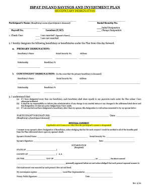 Beneficiary Designation Form