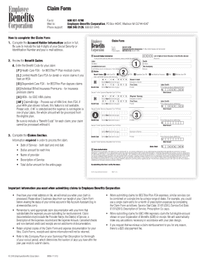Employee Benefits Claim Form