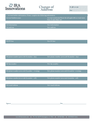 Account Information Change Form