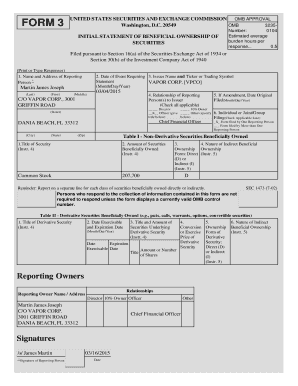 SEC Form 3 Beneficial Ownership