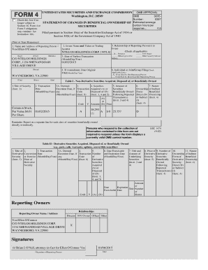 SEC Form 4 Statement of Changes in Beneficial Ownership