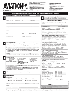 AIAA Conference Registration Form