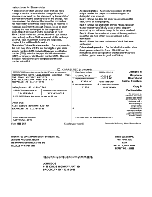 Form 1099-CAP