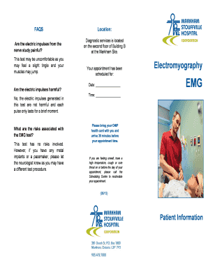 EMG Test Patient Information