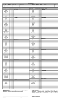 Unit Inspection Form