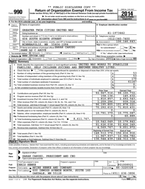 IRS Form 990 2014