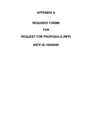 Request for Proposal Forms