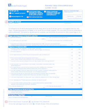 Child Health Declaration Form