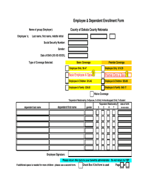Employee & Dependent Enrollment Form