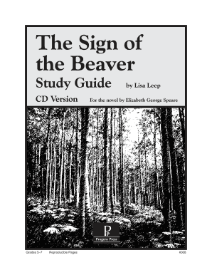 The Sign of the Beaver Study Guide