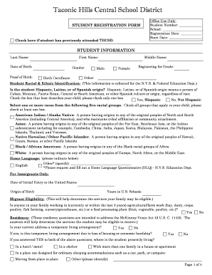Student Registration Form