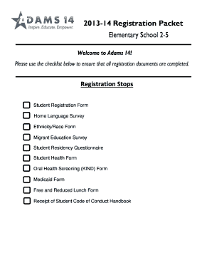 Elementary School Registration Packet