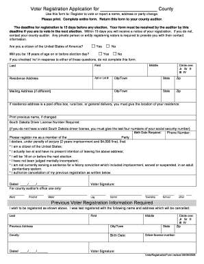 Voter Registration Application