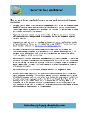 NCWIT Award Application Form