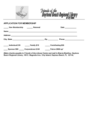 Library Membership Application