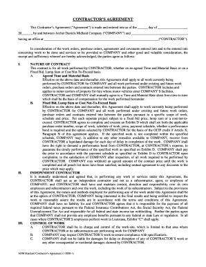 Contractor's Agreement