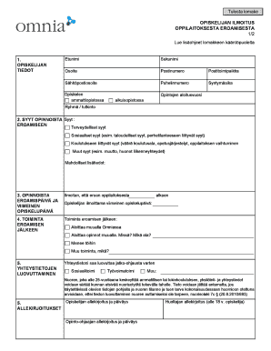 Student Withdrawal Notice from Educational Institution