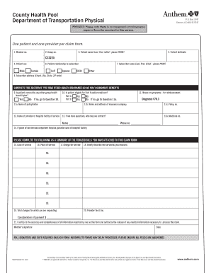 Anthem Blue Cross Health Claim Form
