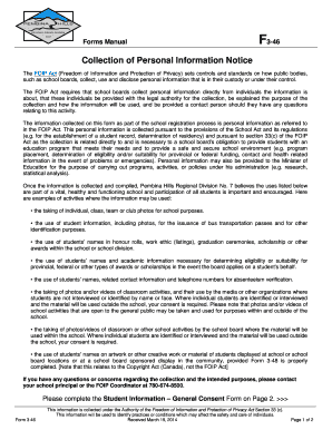 Student Information General Consent Form