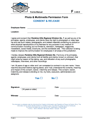 Photo & Multimedia Permission Form