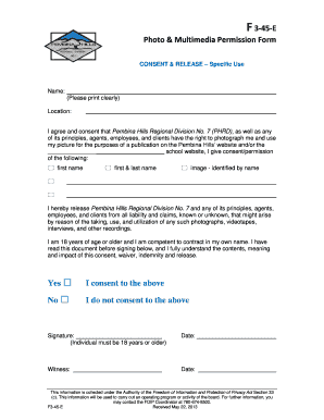 Photo & Multimedia Permission Form