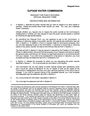 Illinois Public Records Request Form