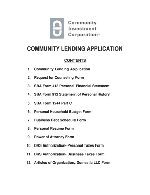 Community Lending Application