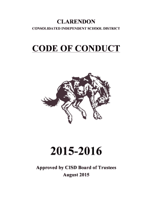Clarendon CISD Student Code of Conduct