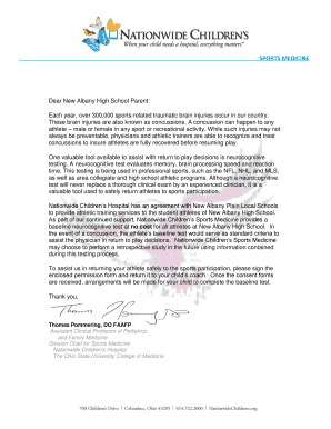 Neurocognitive Testing Consent Form