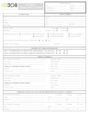 New Student Registration Checklist
