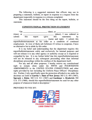 Constitutional Protection Statement