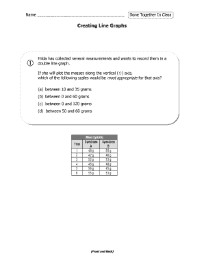 Line Graph Worksheet