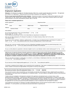 Employment Application Form