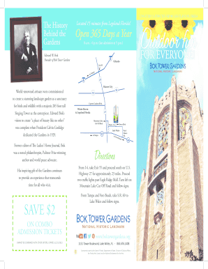 Bok Tower Gardens Membership Application