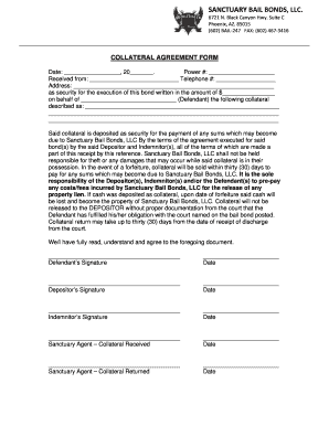Collateral Agreement Form