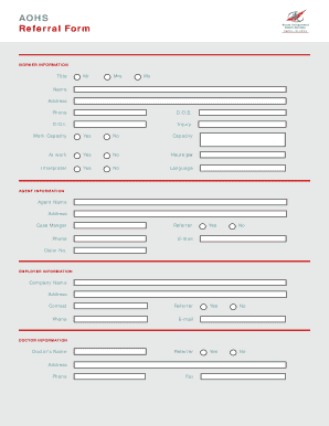 AOHS Worker Referral Form