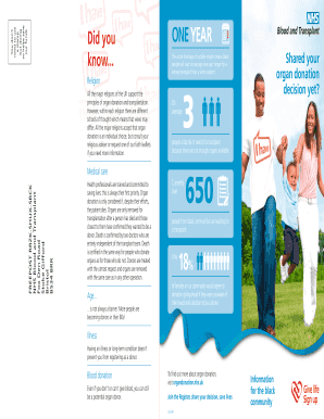 UK Organ Donor Registration Form