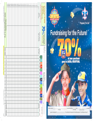 Scout Popcorn Sale Order Form