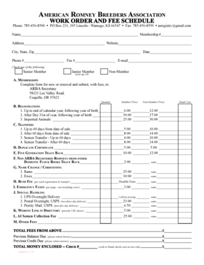 Civil service picture format - Work Order Form - ARBA - americanromney